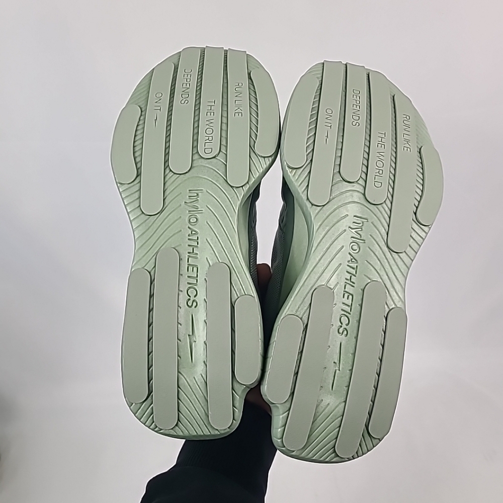 *NIB* Hylo Athletics Impact Unisex Running Sneakers Khaki Green Sz M9, W10.5 - Picture 6 of 7